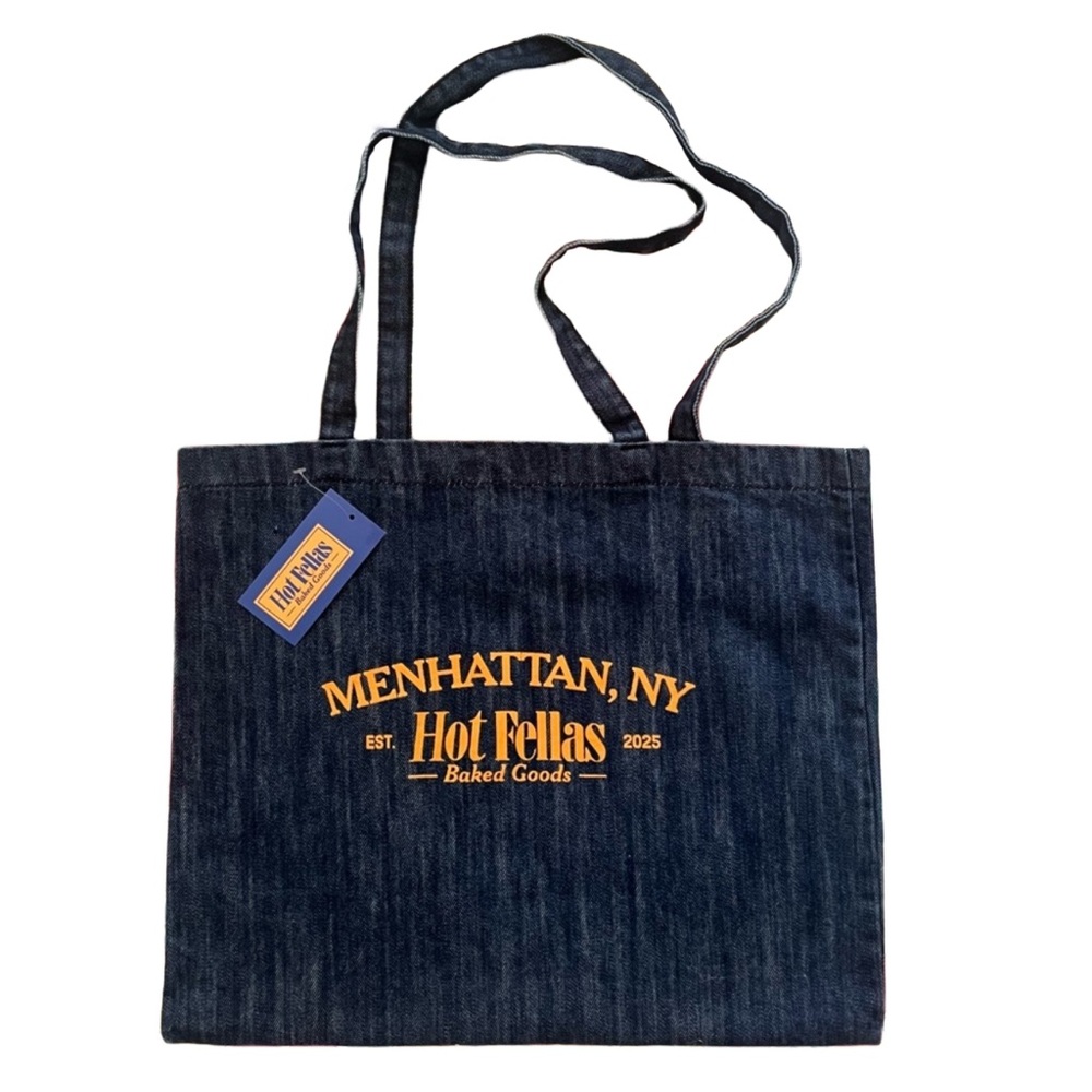 Denim Tote with Yellow Print, And Just Like that, Sex and the City